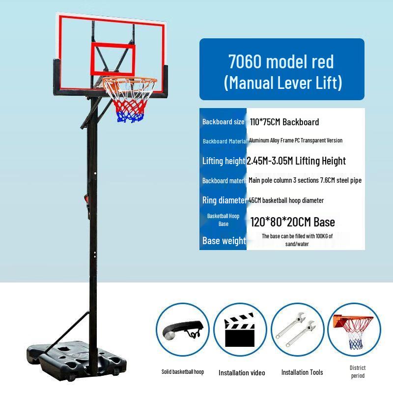 Jianzhidu Adjustable Portable Basketball Hoop