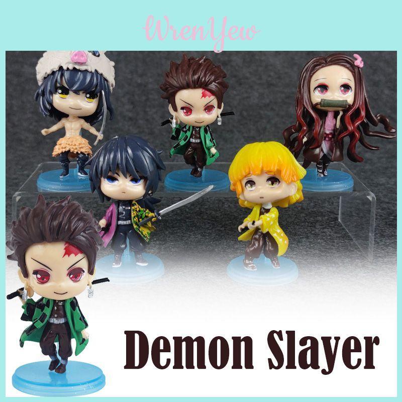 Niedliche Demon Slayer Q-Puppe, Modellauto, Schreibtischdekoration für Sammler