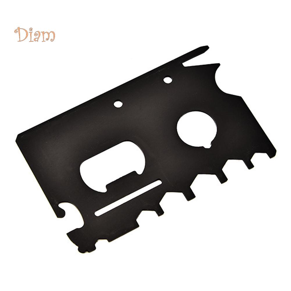 Fetong Stainless Steel Wallet Card Size Outdoor Camping Survival Gear Pocket Multi Tool
