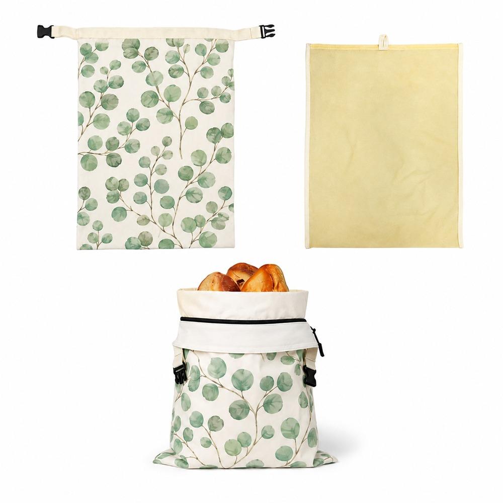Sacos de Pão Reutilizáveis de Cera de Abelha Sacos de Armazenamento de Alimentos Revestidos com Cera de Abelha Sacos para Pão de Fermentação Natural Armazenamento de Queijo