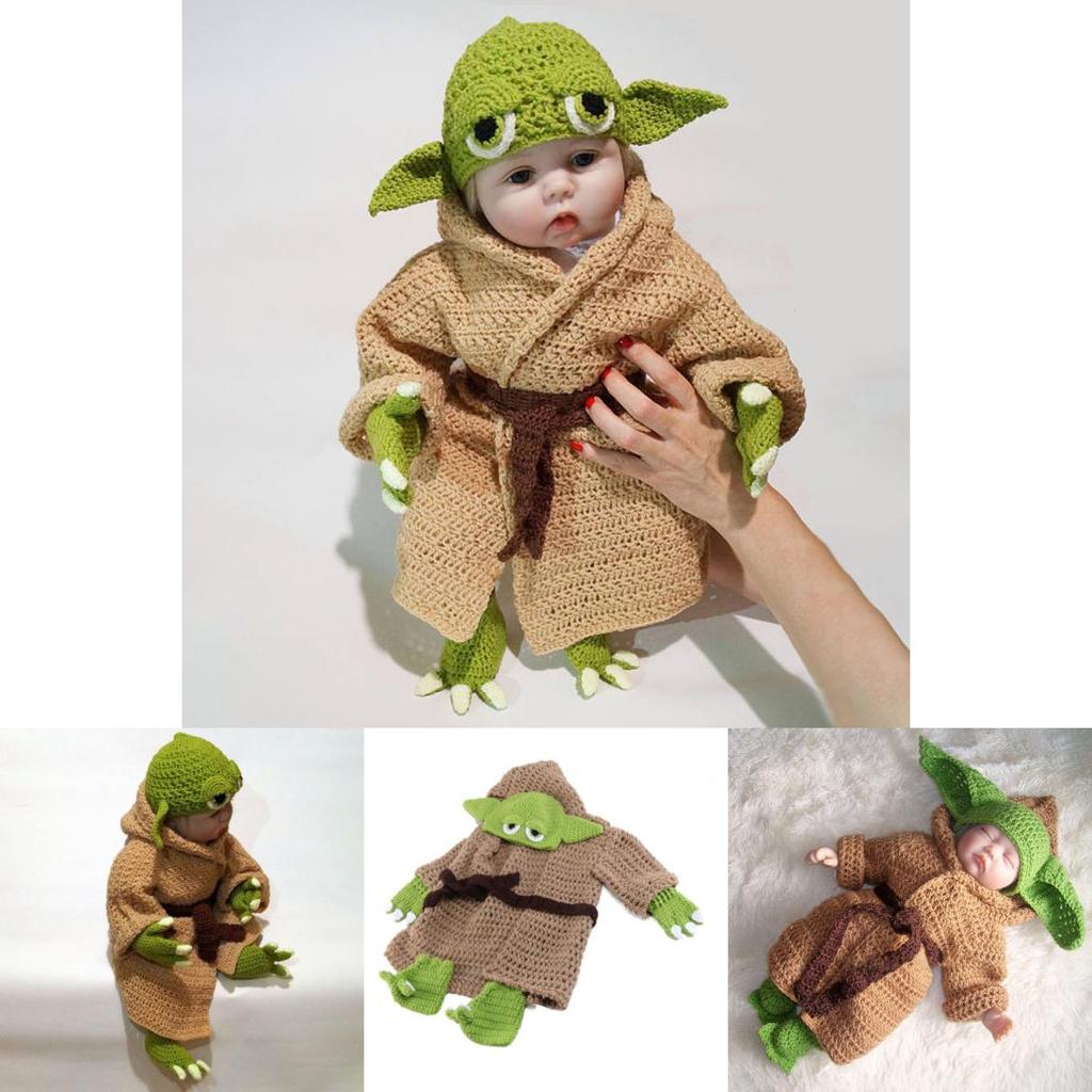 Søt Yoda Baby Cosplay Kostyme For Uforglemmelige Fotoseanser
