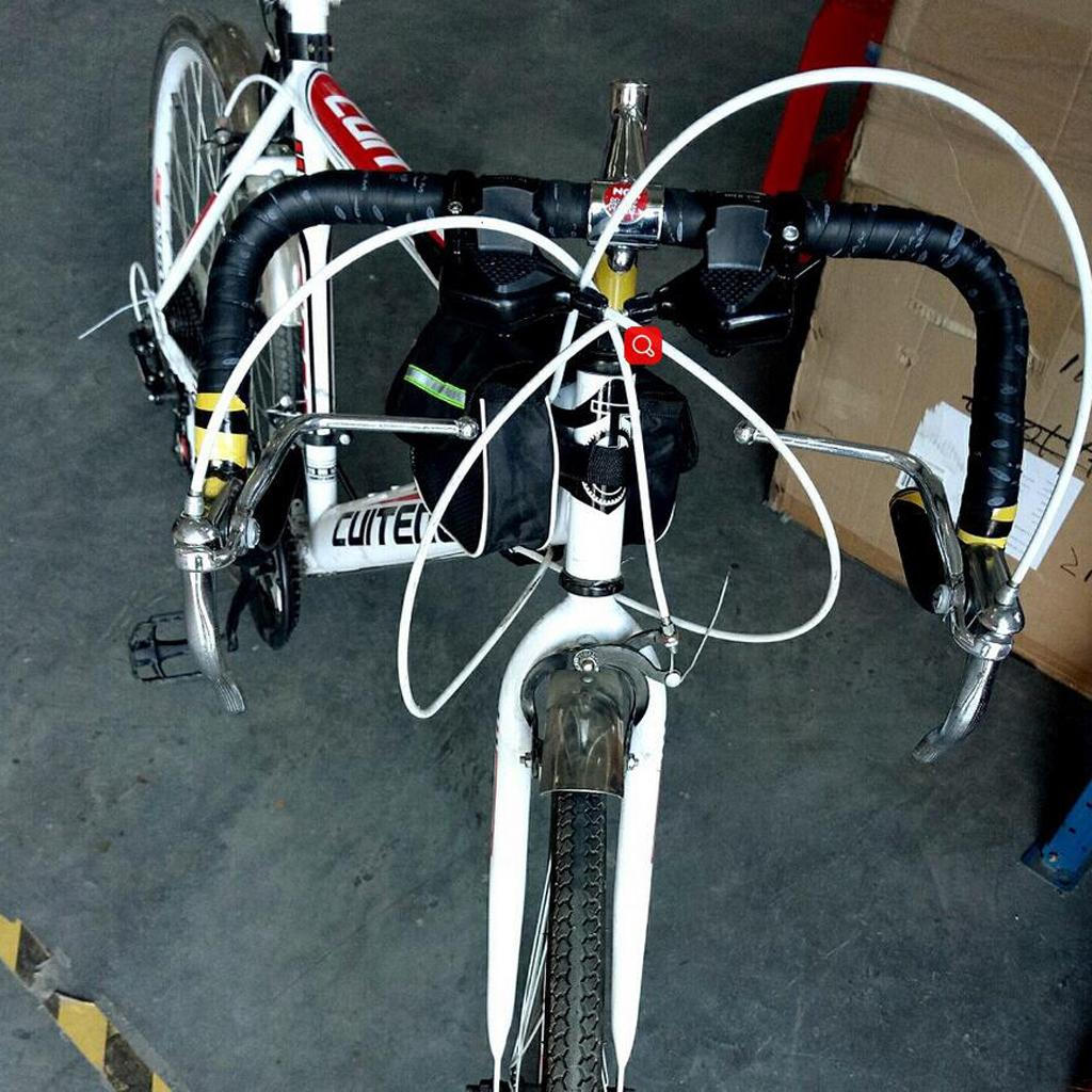 Road Bike Brake Levers Bent Bar Dual-control Handbrake