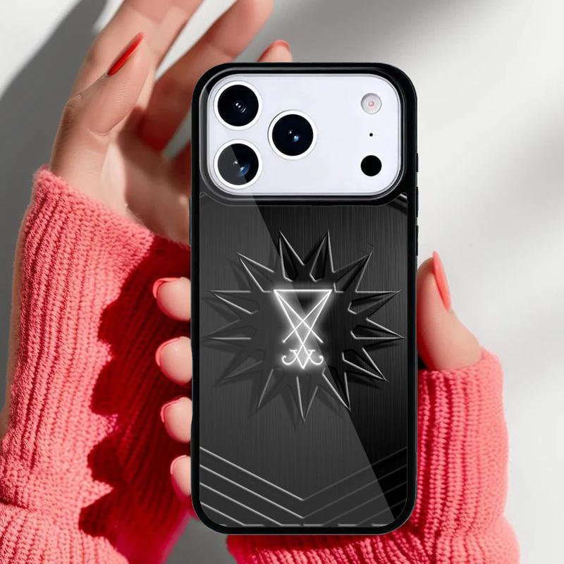 Sigil of Lucifer Phone Case for iPhone 17 Air 16e 15 14 13 Pro Max Back Cover for 12 11 Pro Coque