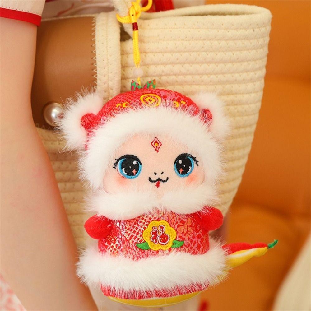 Chinese Style New Year Snake Doll Creative Cartoon Animal Pendant Key Accessories