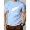 2025 New Men‘s T-Shirt 100% Cotton Maple Leaf Print Summer Round Neck Breathable Short Sleeve Casual Tee