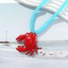 Boho Crab Beaded Pendant Necklace Handmade Ocean Style Neck Chain Jewelry Crab Necklace  Holiday
