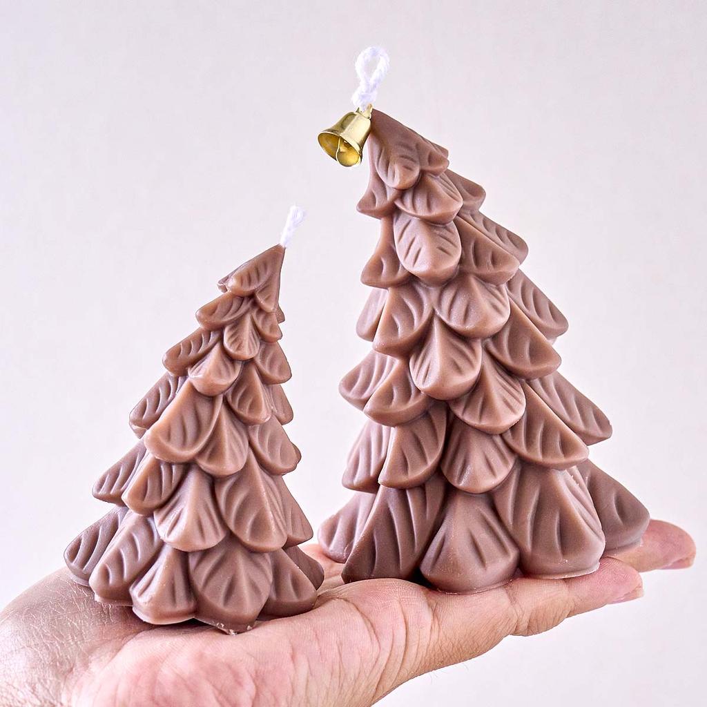 3D Christmas Tree Silicone Candle Mold DIY Christmas Ornaments Scented Candles Soap Molds Plaster Resin Chocolate Crafts Making