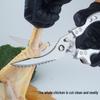 Multi-Functional Stainless Steel Kitchen Scissors: Powerful Bone Cutter & Food Shears for Chicken, Fish, and BBQ
