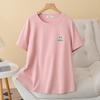 2026 Summer Plus Size Women's Casual Cotton Printed T-Shirt
