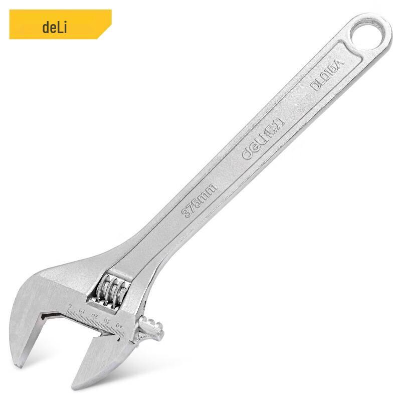 Deli 15-inch Industrial Adjustable Wrench