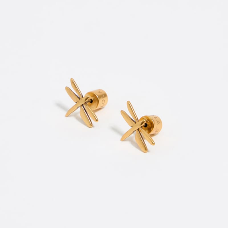BIMBA Y LOLA [25FW] BIMBA Y LOLA Matte Gold Tone Dragonfly Earrings B256AIW003GOF