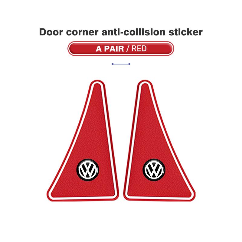 Valve Stems Caps For Volkswagen VW Car Door Corner Protective Cover Stickers Cover Car Accessories Polo Jetta Sagitar Magotan Pa zg0