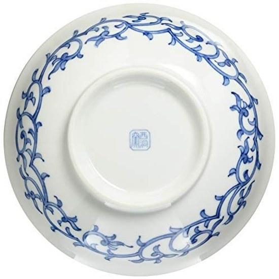 Mino ware bowl dish ramen approximately 20cm microwave safe dishwasher chrysanthemum pattern arabesque