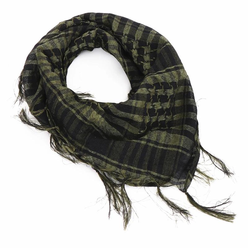 

Unisex Lightweight Plaid Fringed Arabian Desert Scarf Soft Tactical Scarf Men Ladies Military Turban Shawl Military Airsoft Pain