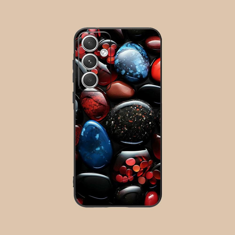 Aesthetic Stones Mobile Phone Case for Samsung Galaxy S26 S25 S24 S23 S22 S21 S20 Note20 Plus FE Ultra Colorful Cover Cellphones