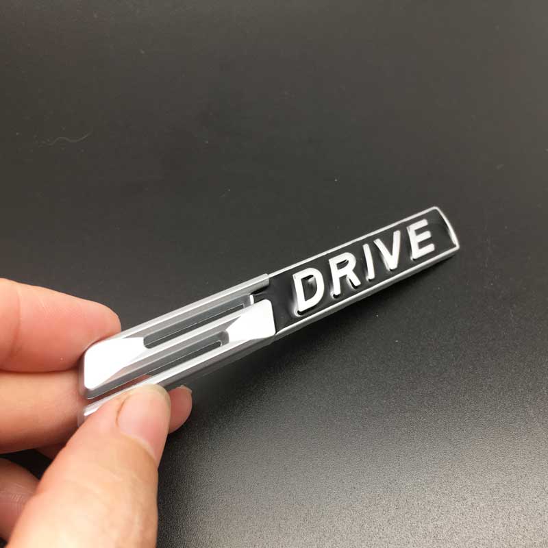 Car Styling Metal X Drive E Drive S Drive Logo Car Side Fender Rear Trunk Sticker for BMW X1 X3 X5 X6 E39 E53 E60 E90 F10 E46