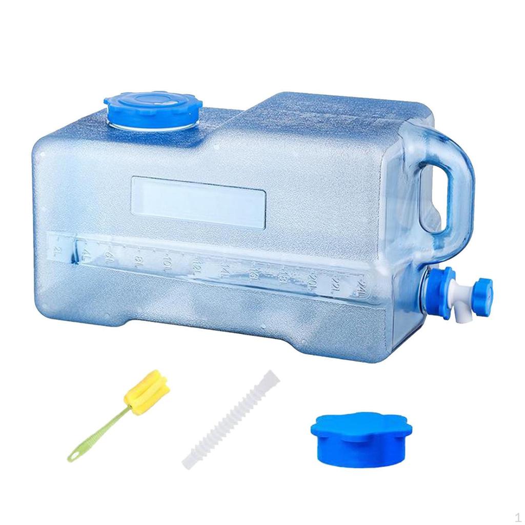 Camping Wasserbehälter Vorratskrug Groß mit Ersatzdeckel Träger Zapfhahn für