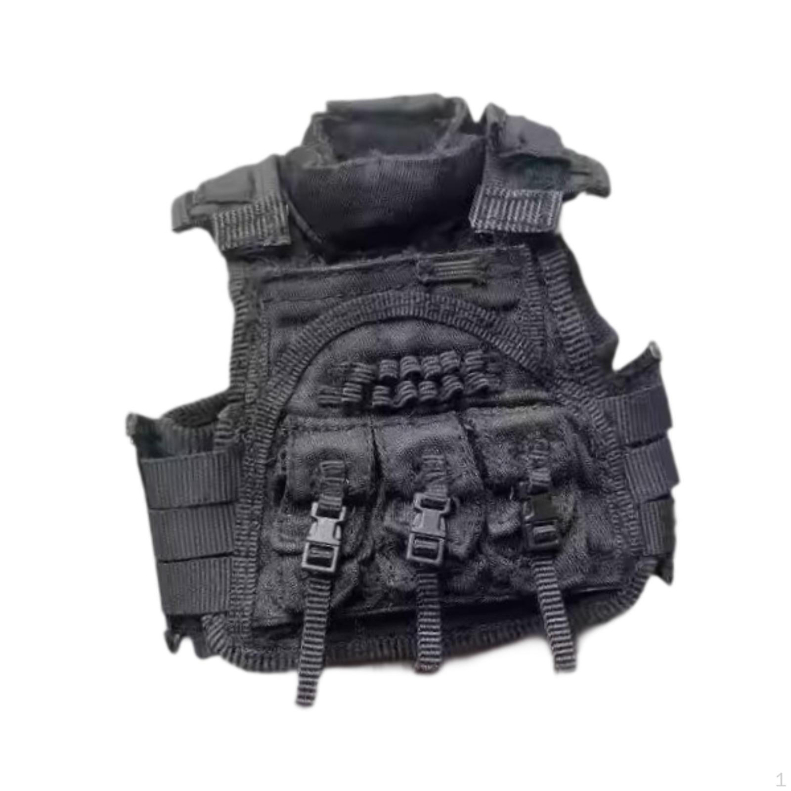 

1/6 масштабная фигурка модульная грудь миниатюрный кукольный костюм ретро стильный мини-жилет-карго для 12 дюймов