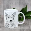 Pembroke Welsh Corgi - cup with a dog, cup with a photo, personalized gift from the Art-Dog brand