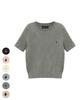 BHPOLOCLUB Women'S Tension Line Textured Short Sleeve Knit 7 Colors Tk018