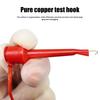 5Pcs Multimeter Copper 100cm Wire Test Hook Clips To 4mm Stackable Banana Plug Test Leads Mini Grabber Cables