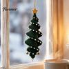 Regalo di Natale Fatto a Mano Bambola all'Uncinetto Ornamento a Spirale Kit Fai da Te, Set Artigianale Festivo con Progetto Filato Filato Morbido, Perline, Decorazione da Appendere all'Albero per Finestra