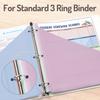 Forvencer 8 Count Dividers for 3 Ring Binder, 8 Tabs Binder Dividers with 2 Pockets, Binder Dividers with Tabs for School Office and Home