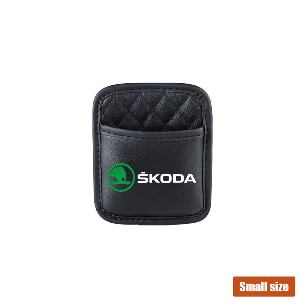 Car Storage Bags Seat Back Side Door Stowing Tidying Pocket For Skoda Octavia S Kodiaq Fabia Kamiq Karoq Rapid Scala Kami A7 VII