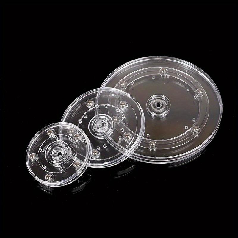 1 PC Turntable Acrylic 360 Rotating Display Stand Transparent Round Base Susan Jewelry Decor Swivel Plates Furniture Hardware