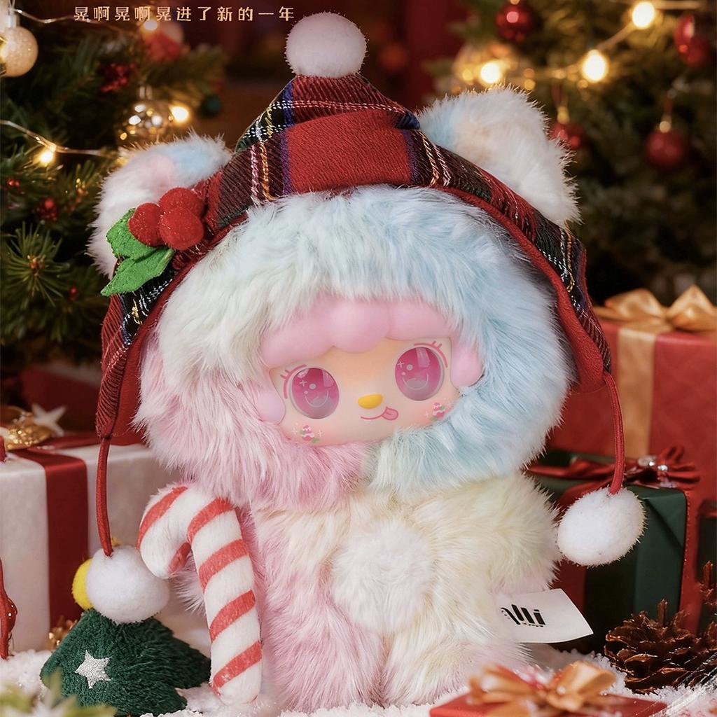 Yooki Christmas Jingle Bell Series Blind Box Kawaii Keychain Mystery Anime Figure Shaking Snow Bear Desktop Ornament Gifts Carry Mini Lightweight