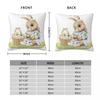 Easter Baby Rabbit With Eggs Pillow Cover Morden Pillow Case For Chair Sofa Home Decoration Cushion Cover Graphic Pillowcases