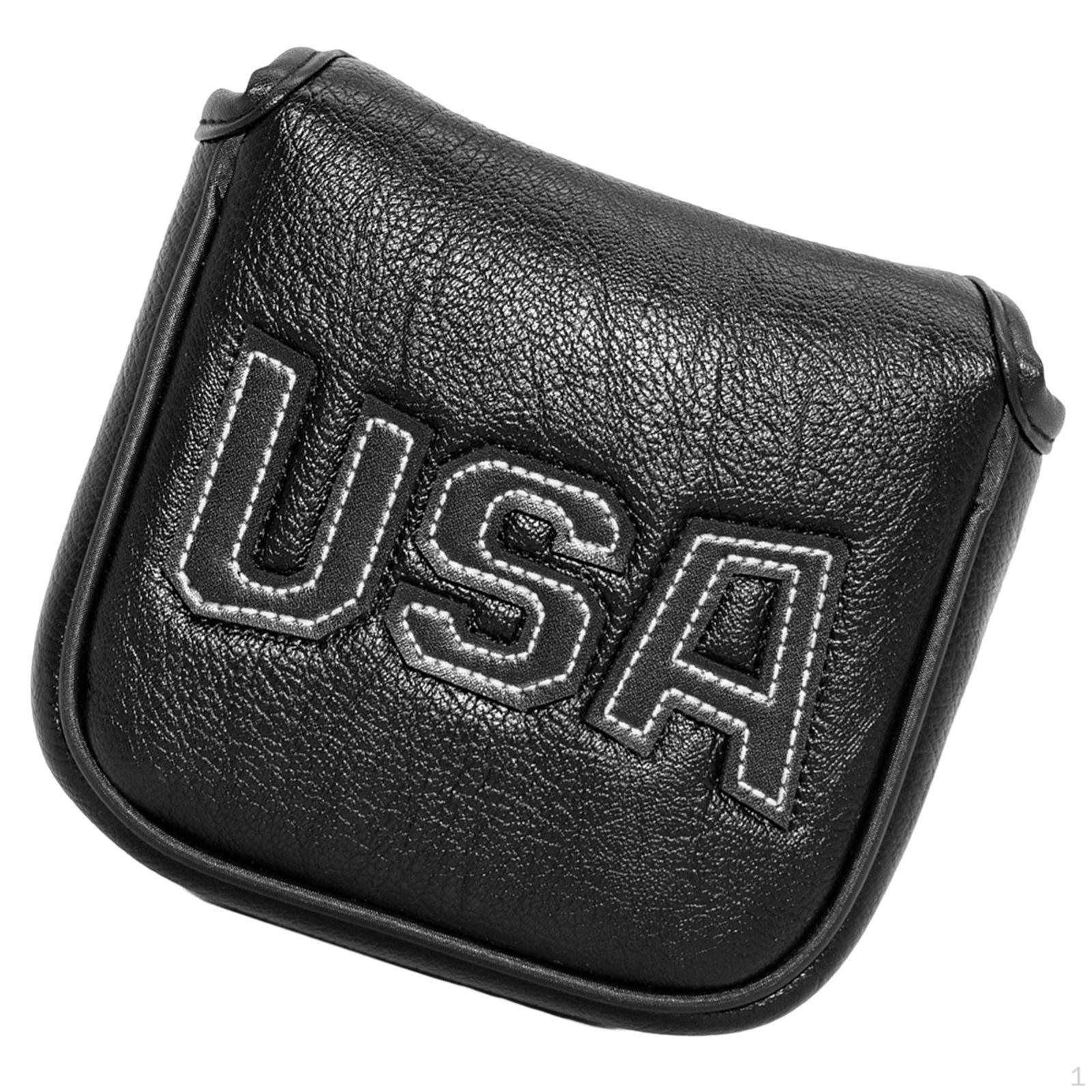 Durable Waterproof PU Golf Mallet Putter Head Cover Headcover Accessories C