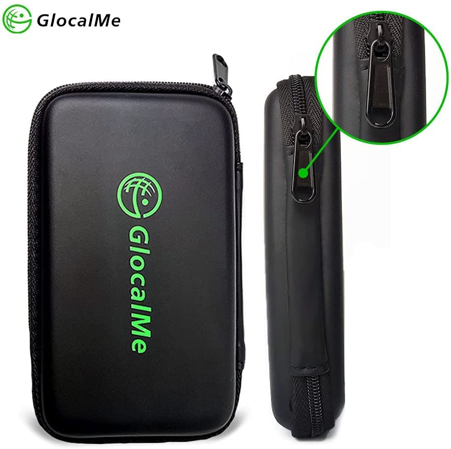 GlocalMe Travel Case a Storage Case and Protective Cover for GlocalMe Mobile Router G4 Includes Mesh Pockets for Storing Cords and [Official Sales],