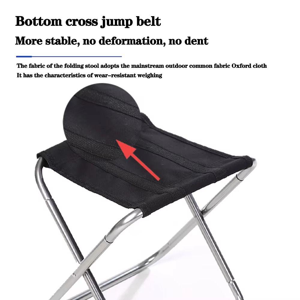 Strong Load-bearing Foldable Fishing Chair Sturdy Sports Folding Chair Folding Small Stool  Fishing