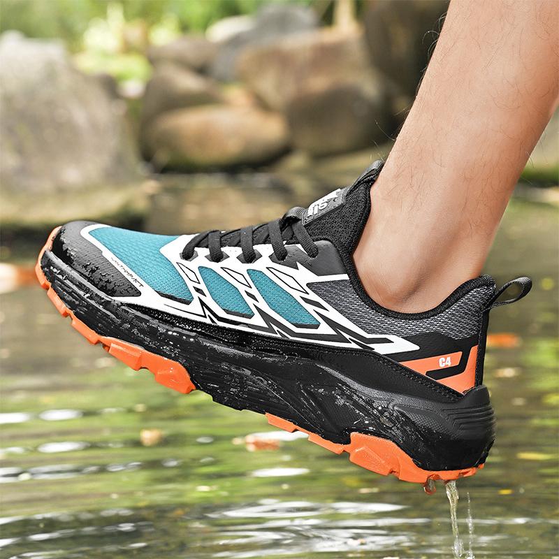Men's sports shoes, lightweight carbon plate racing running shoes, winter shock absorption, anti slip, wear-resistant, breathabl