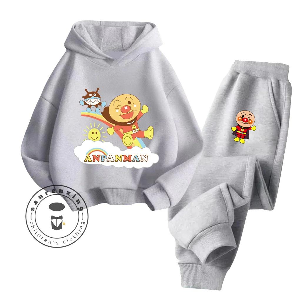 Ensemble de sweat à capuche de sport pour enfants, mode Anpanman abordable, vêtements économiques sans compromis sur la qualité, printemps-automne
