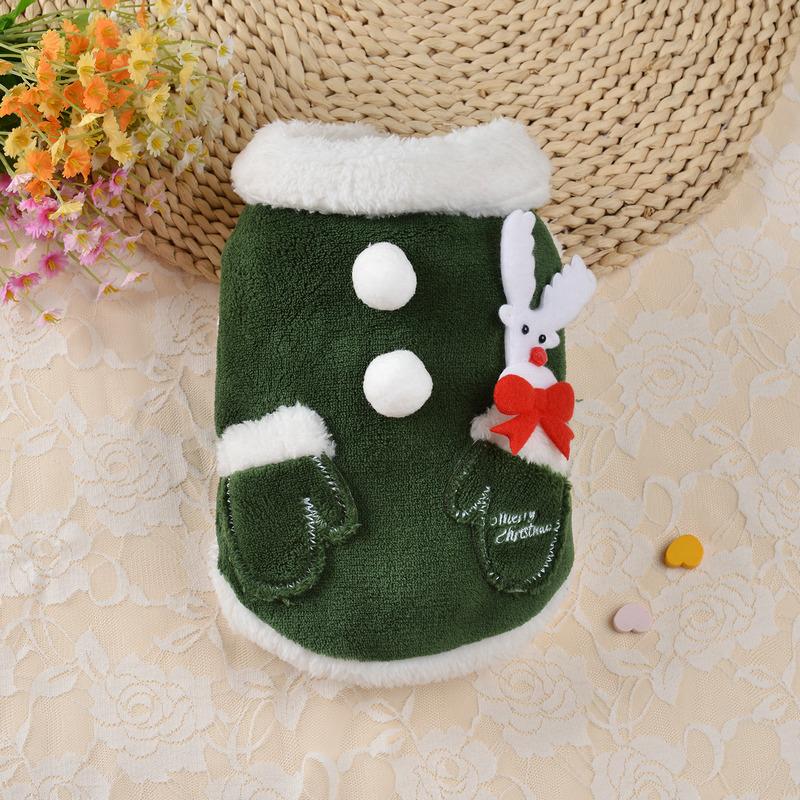 Pet Clothes, Winter Festive Clothes, Halloween Christmas Dog Clothes, Elk Christmas Clothes Pet Costumes