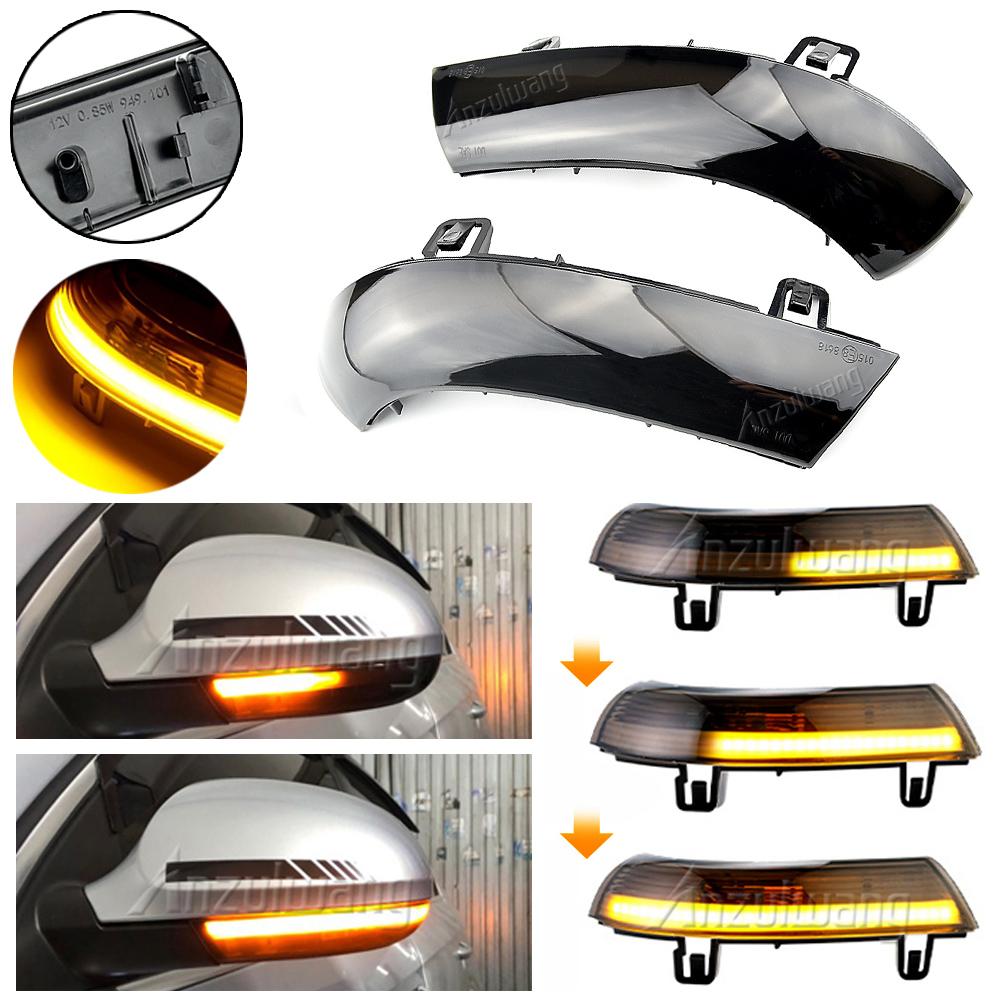 Water Blink Dynamic Flowing Side Mirror LED Turn Signal Light For VW Passat B5.5 B6 R36 R32 Jetta MK5 Golf 5 GTI Sharan SuperB