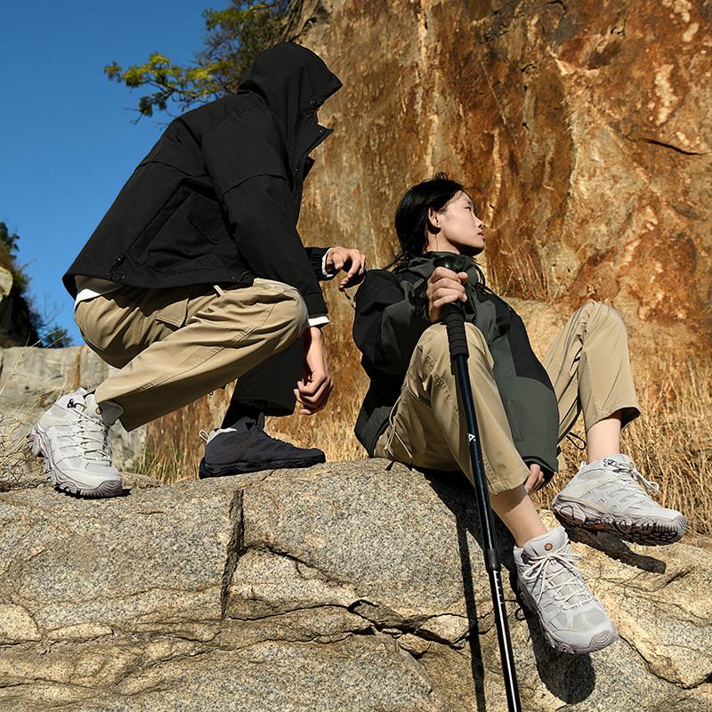 Pingreplace popular niche mountain high-top outdoor shoes camping casual non-slip hiking shoes hiking shoes for men and women couples