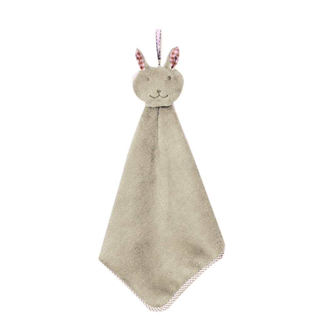 

Cartoon Rabbit Kitchen Bathroom Hanging Towel Coral Velvet Hand Dry Towels фиолетовый