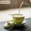 100ml Gradient Green Gaiwan Boutique Not Hot Tea Tureen Household Tea Bowl With Lid Kit Tea Maker Cover Bowl Tableware Gifts