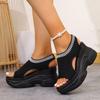 Women Wedge Sandals New Anti-slip Platform Sandals Big Size Comfort Walking Outdoor Designer Shoes for Women Zapatos De Mujer