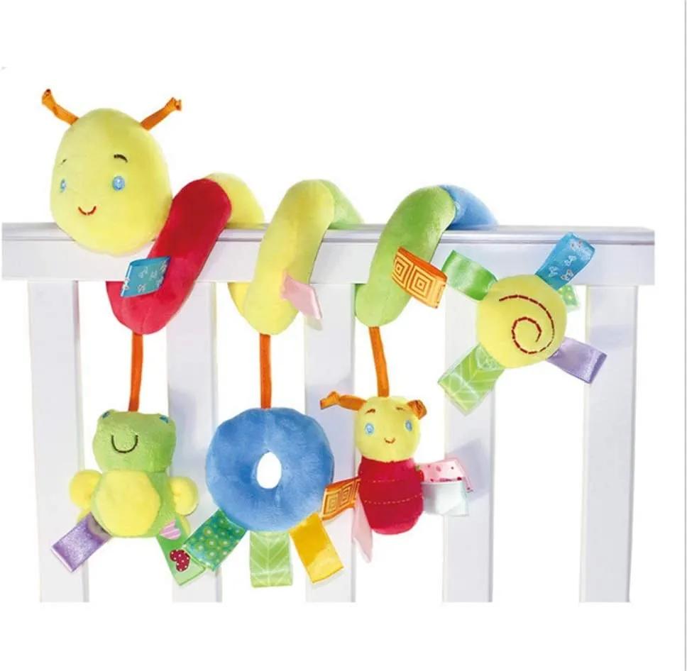 New Soft Infant Crib Bed Stroller Toy Spiral Baby Toy For Newborns Car Seat Educational Rattles Baby Towel Bebe Toys 0-12 Months