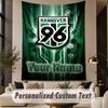 Custom Text Tapestry Hannover 96 Print Wall Tapestry Indoor Living Room Wall Decor
