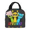 Custom S-Sprunkies Insulated Lunch Bags for Women Men Music Game Portable Thermal Cooler Bento Box Work School Travel