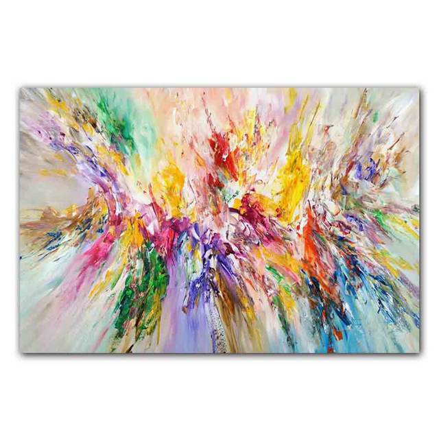 New Nordic Abstract Art Canvas Painting Aesthetic Color Graffiti Poster Office Wall Painting Living Room Home Decoration Mural No Frame
