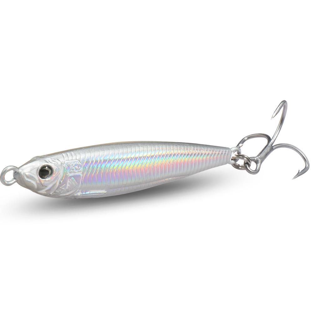 GOBAIT Metal Jig Lure 20g 30g 40g Spinner Spoon 3D Eye Color Laser Spinning Fishing Tackle Blade Hook Swimbait Pesca VIB Bait