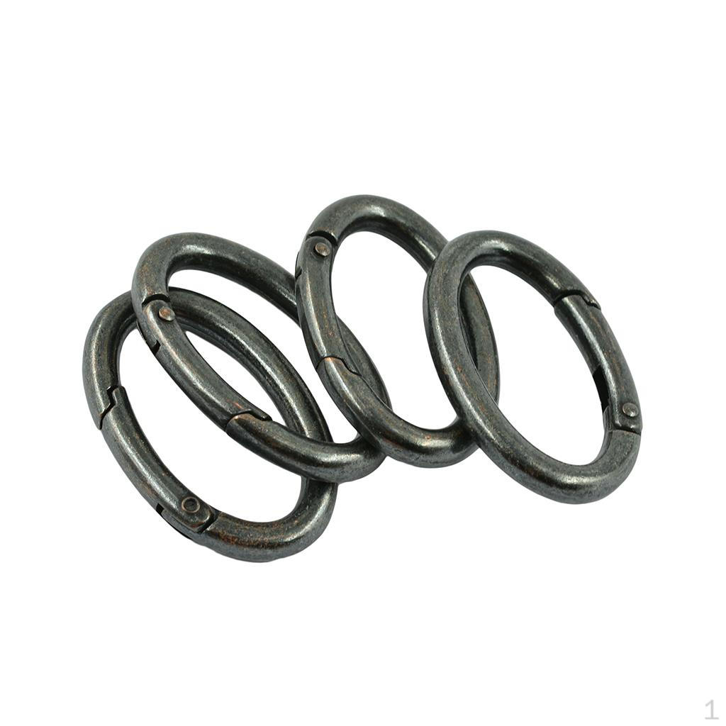 4 Out of Carabiner Hook Snap Closure Clip for Outdoor Deep Copper