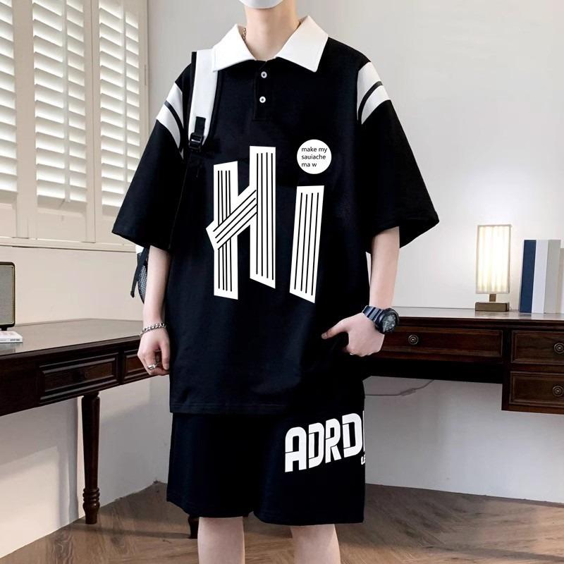 Premium Feeling Waffle Wicking Soft Quality Breathable Boys Loose Polo Shirt Wrinkle Casual Sports Short Sleeve Neck Shirt