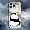 C-Cartoon Cute Panda Bear Case For iPhone 15,17,16,12,14,13,11,Plus,Pro Max,XS,X,Mini,8,7,XR,SE,Soft Silicone Black